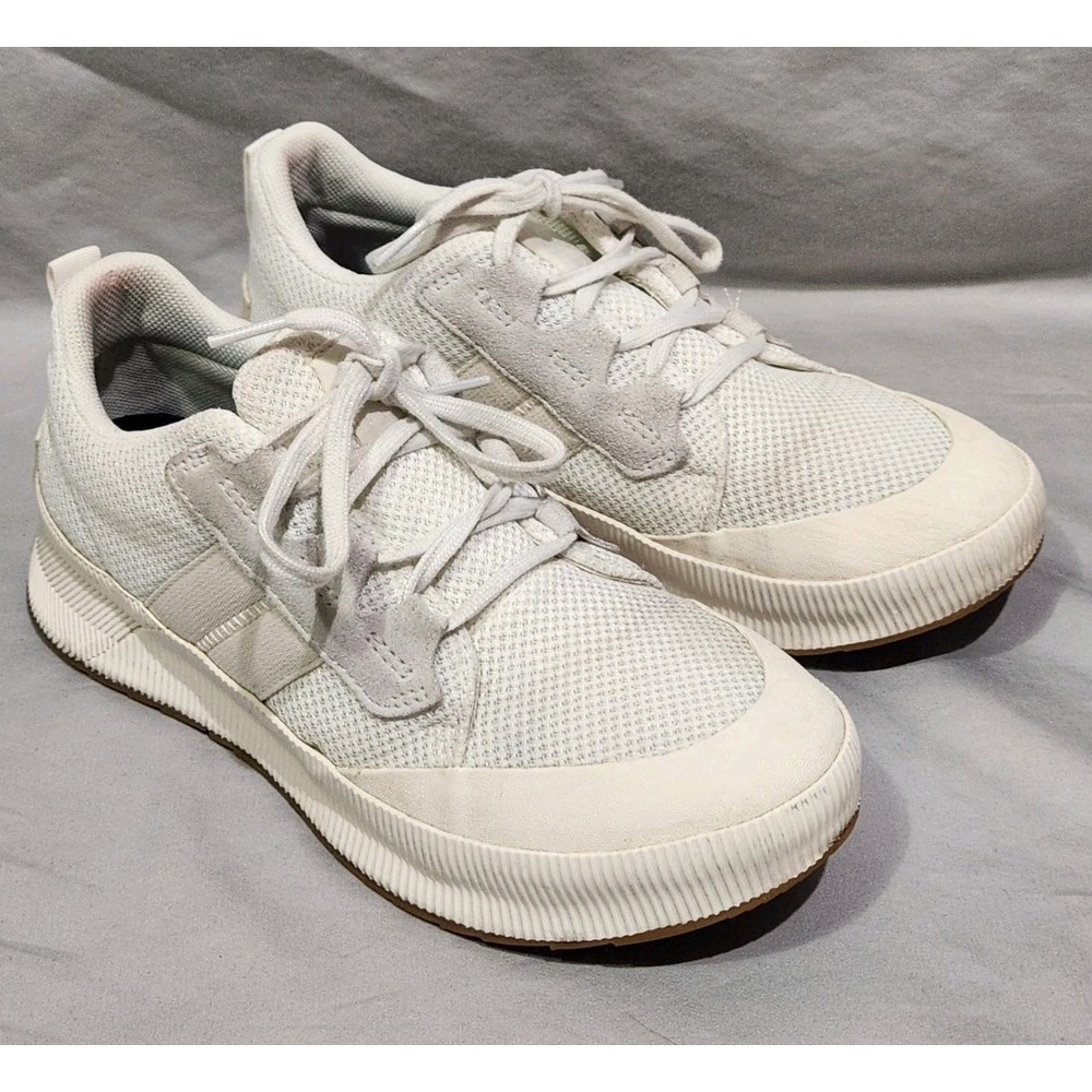 Sorel Out N About III Womens Shoes Sz 9 White Canvas Waterproof Low Sneakers